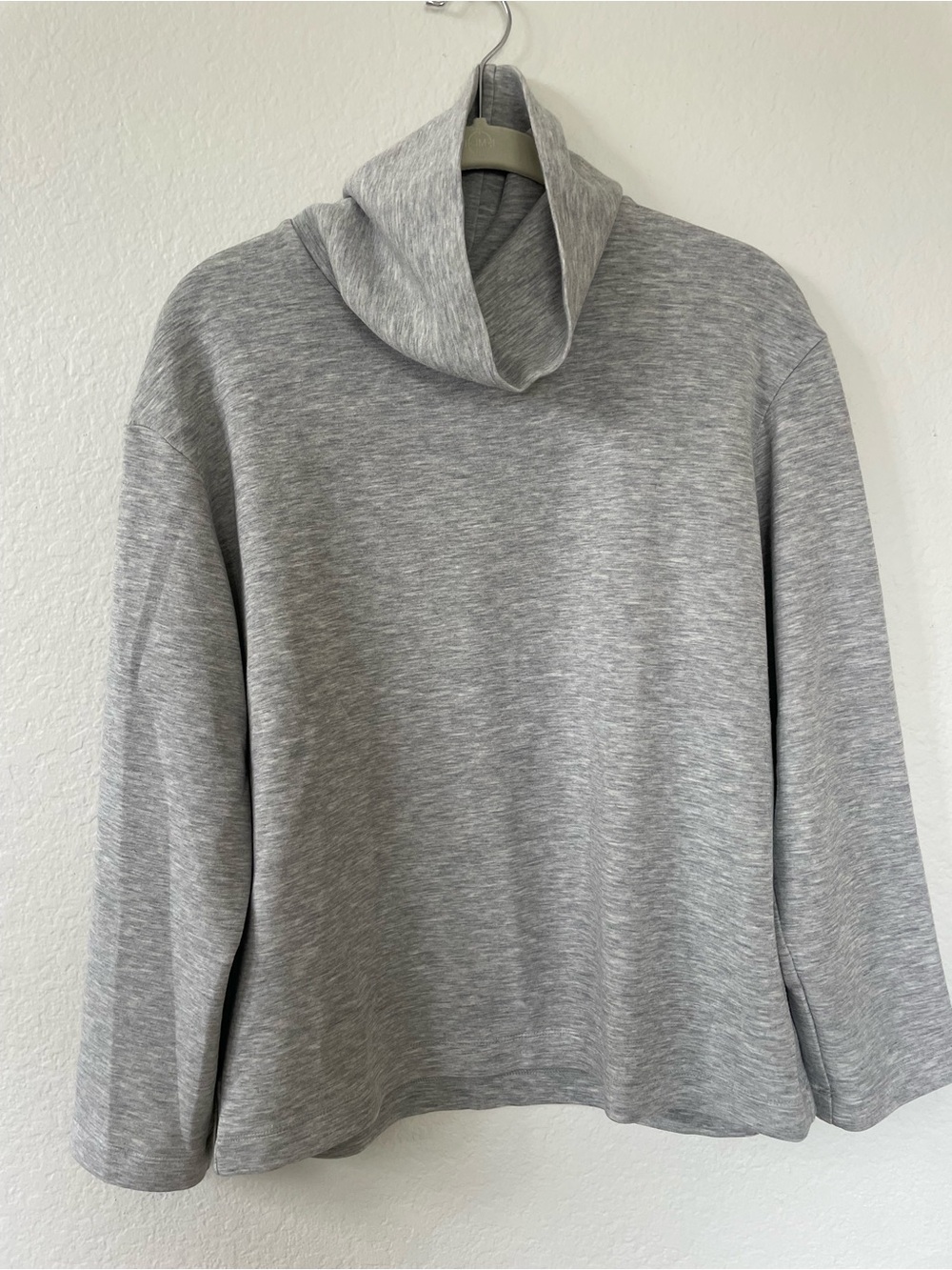 Outdoor Voices Heather Gray Cowl Neck Super Soft Swearshirt